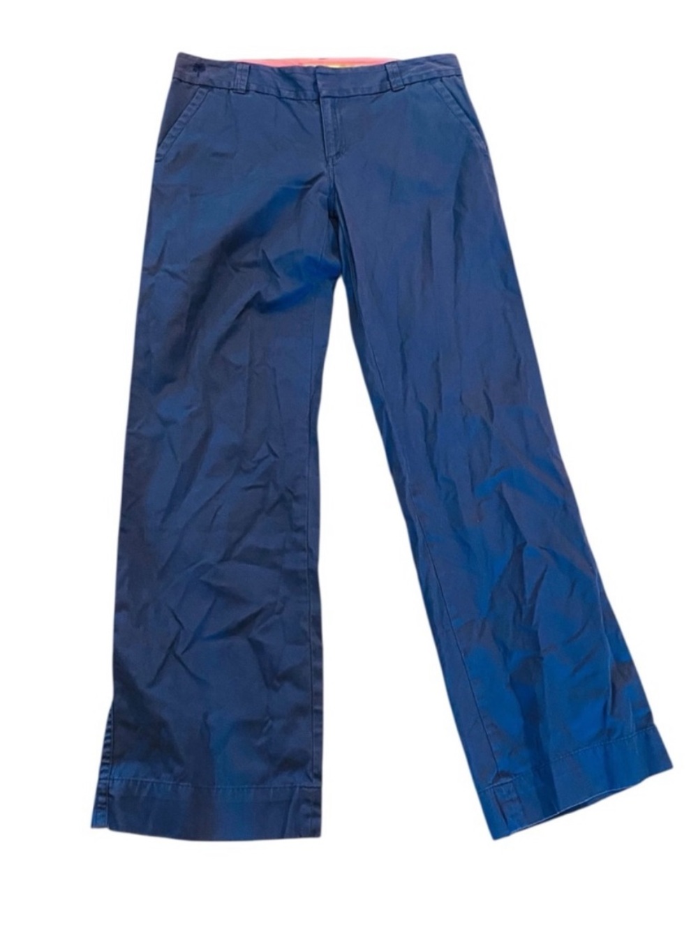 LILLY PULITZER Navy Blue Cotton Trousers